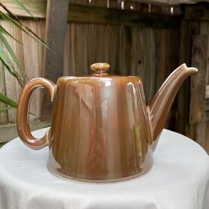 Vintage Pillivuyt Brown Teapot Made in France